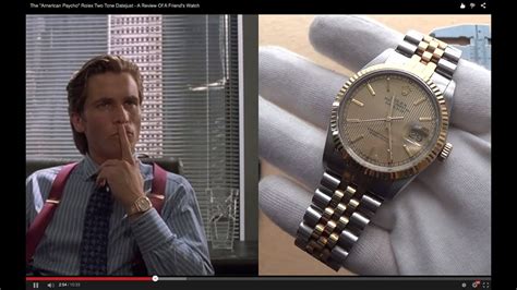 rolex american psycho|rolex american psycho review.